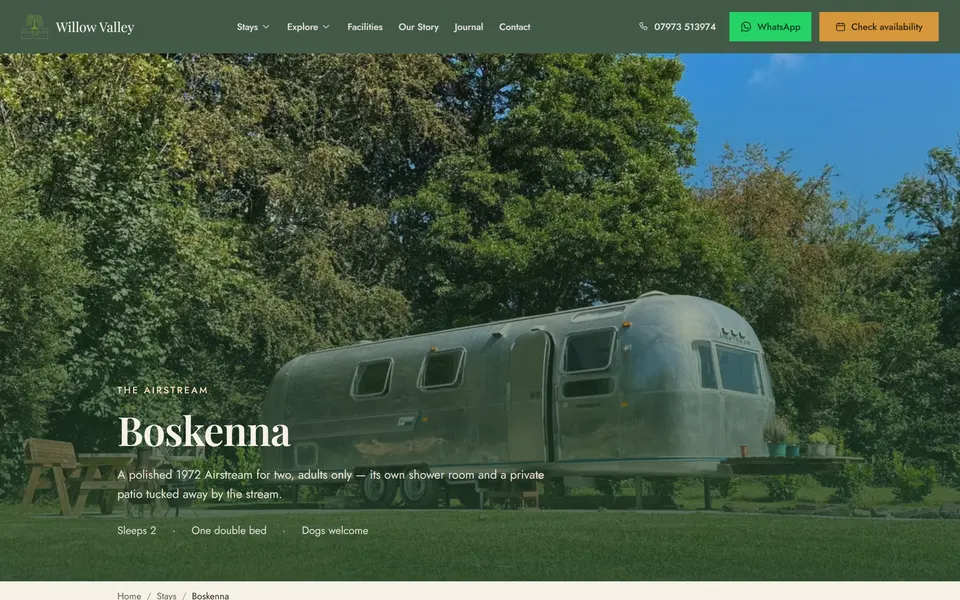 Willow Valley: Boskenna, an Airstream stay near Bude, at 1440px.